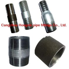 China Zwarte stalen pijp Nipple 1/2 inch x 8 inch leverancier