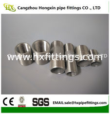 China 1/8-6 inch 316L,304 roestvrijstalen pijpnippel met schroefdraad aan beide uiteinden, roestvrijstalen pijpnippels leverancier