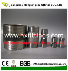 China 1/4-4 roestvrijstalen pijpnippels met schroefdraad, running nipple met NPT/BSP-draad leverancier
