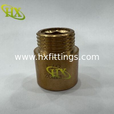 hot selling 1/4 BSP nipple brass male adaptor straight brass thread pipe fitting