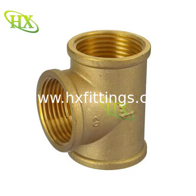 Brass pipe tee 1/2-2" inch for water pipe fittings
