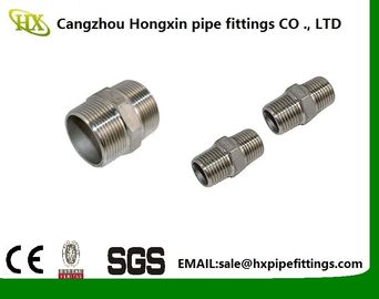 2 Hex Nipple 3/8 Man x 3/8 Man 304 roestvrij staal draaddraadpijp Fitting NPT leverancier