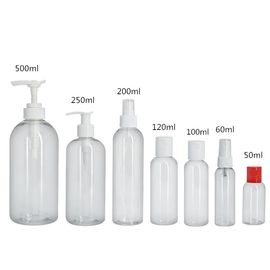 250 ml plastic PET shampoo lege fles met pomp met pomp dispenser leverancier