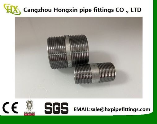 Koolstofstalen hydraulische lange nippels BSP NPT mannelijke draad gegalvaniseerde stalen fittingen mannelijke pijpnippel leverancier