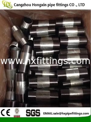 1/2-8,black LONG steel pipe nipples