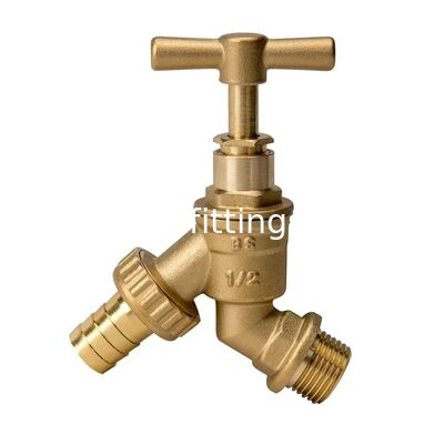 Outdoor tuinkraan slang unie moderne 1/2 inch BSP compressie muurplaat elleboog 15MM koperen buis enkele slabbetje kraan wasmachine