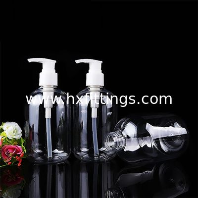 250ml plastic PET shampoo empty bottle with pump with pump dispenser
